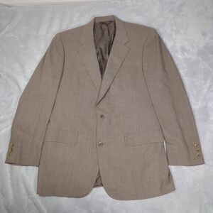 Brooks Bothers Blazer Mens 42 Long Brown 2Button Single Vent USA Made Sport Coat